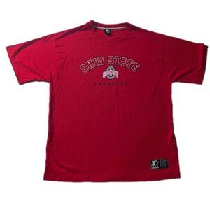 Vintage Ohio State Buckeyes Starter T Shirt Red XL Y2K NCAA Officially‎ Licensed